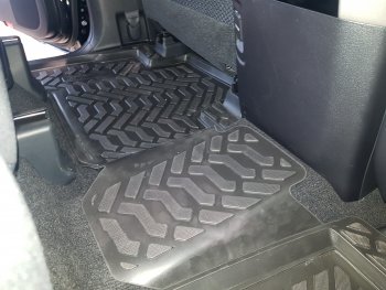 1 989 р. Комплект ковриков в салон Aileron 3D (с подпятником)  Toyota Land Cruiser Prado  J150 (2017-2020) 2-ой рестайлинг  с доставкой в г. Кемерово. Увеличить фотографию 4