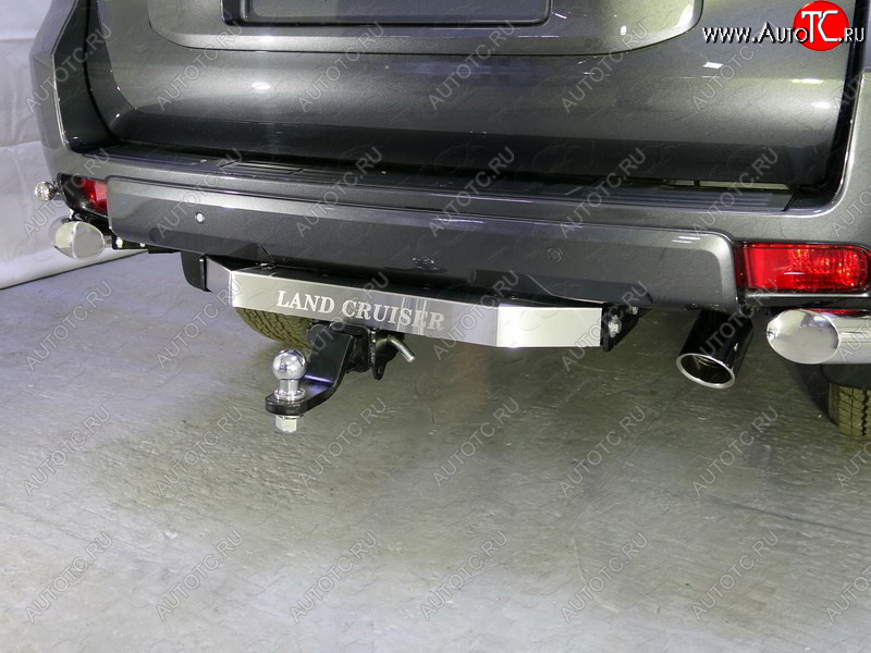 20 999 р. Фаркоп (тягово-сцепное устройство) TCC Black Onyx  Toyota Land Cruiser Prado  J150 (2020-2025) 3-ий рестайлинг (оцинкованный, шар Е , надпись Land Cruiser)  с доставкой в г. Кемерово