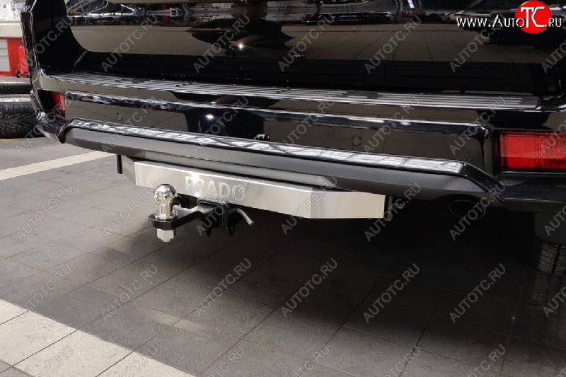 24 449 р. Фаркоп (тягово-сцепное устройство) TCC (Black Onyx)  Toyota Land Cruiser Prado  J150 (2020-2025) 3-ий рестайлинг (оцинкованный, шар Е нержавейка, надпись Prado)  с доставкой в г. Кемерово