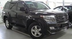 23 249 р. Накладка на передний бампер Branew Toyota Land Cruiser 200 1-ый рестайлинг (2012-2015) (Неокрашенная)  с доставкой в г. Кемерово. Увеличить фотографию 2