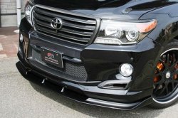 16 649 р. Элерон под передний бампер ELFORD SUV NEO Toyota Land Cruiser 200 1-ый рестайлинг (2012-2015) (Неокрашенная)  с доставкой в г. Кемерово. Увеличить фотографию 3
