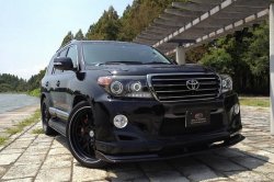 16 649 р. Элерон под передний бампер ELFORD SUV NEO Toyota Land Cruiser 200 1-ый рестайлинг (2012-2015) (Неокрашенная)  с доставкой в г. Кемерово. Увеличить фотографию 4