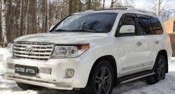 869 р. Реснички на фары RA  Toyota Land Cruiser  200 (2012-2015) 1-ый рестайлинг (Неокрашенные)  с доставкой в г. Кемерово. Увеличить фотографию 4