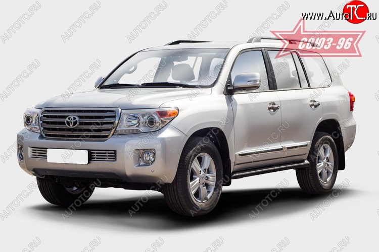 9 499 р. Декоративный элемент воздухозаборника Souz-96 (d16) Toyota Land Cruiser 200 1-ый рестайлинг (2012-2015)  с доставкой в г. Кемерово