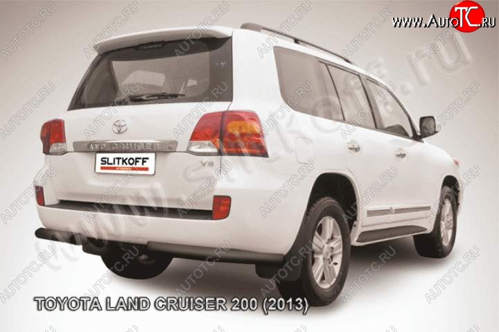 9 999 р. Уголки d76  Toyota Land Cruiser  200 (2012-2015) 1-ый рестайлинг (Цвет: серебристый)  с доставкой в г. Кемерово
