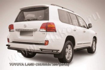 Уголки d76+d42 двойные Toyota Land Cruiser  200 (2012-2015) 1-ый рестайлинг (Цвет: серебристый)