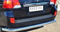 14 699 р. Одинарная защита заднего бампера из трубы диаметром 76 мм SLITKOFF  Toyota Land Cruiser  200 (2012-2015) 1-ый рестайлинг  с доставкой в г. Кемерово. Увеличить фотографию 2