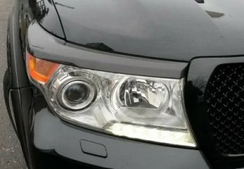 Реснички на фары KURAJ Toyota Land Cruiser  200 (2007-2015) дорестайлинг, 1-ый рестайлинг