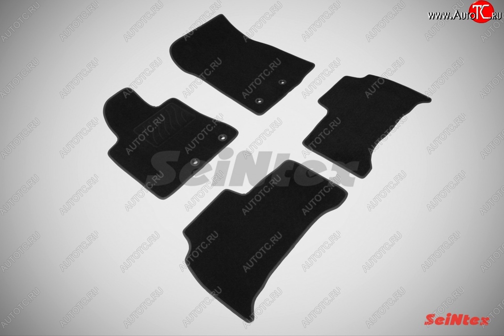 3 599 р. Износостойкие коврики в салон SeiNtex Premium LUX 4 шт. (ворсовые)  Toyota Land Cruiser  200 (2007-2012) дорестайлинг  с доставкой в г. Кемерово