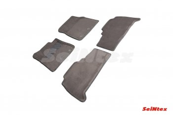 8 349 р. Комплект ворсовых ковриков в салон Seintex (3D)  Toyota Land Cruiser  200 (2012-2015) 1-ый рестайлинг (Черный)  с доставкой в г. Кемерово. Увеличить фотографию 2