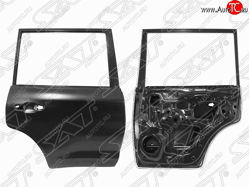 9 599 р. Правая дверь задняя SAT Toyota Land Cruiser 200 2-ой рестайлинг (2015-2021) (Неокрашенная)  с доставкой в г. Кемерово