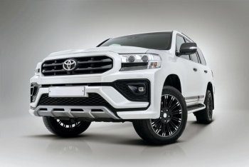 54 999 р. Бампер передний THOR  Toyota Land Cruiser  200 (2015-2021) 2-ой рестайлинг (Неокрашенный)  с доставкой в г. Кемерово. Увеличить фотографию 3