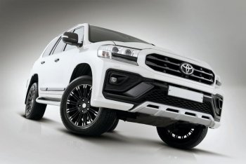 54 999 р. Бампер передний THOR  Toyota Land Cruiser  200 (2015-2021) 2-ой рестайлинг (Неокрашенный)  с доставкой в г. Кемерово. Увеличить фотографию 7