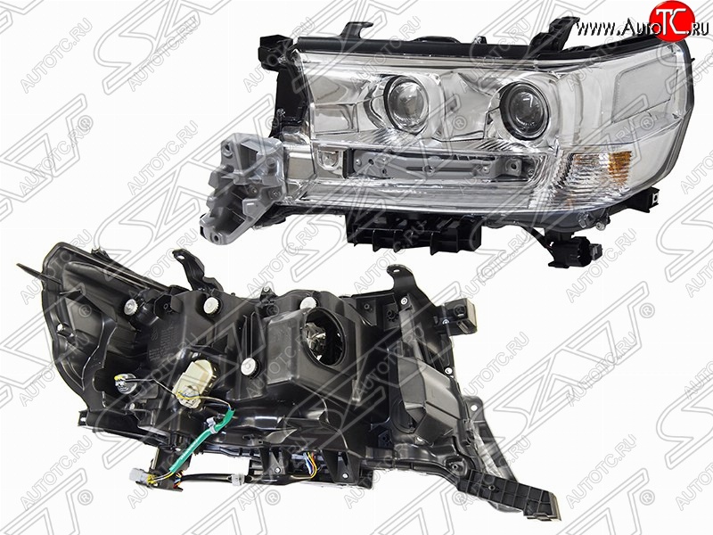 21 999 р. Левая фара передняя SAT (три модуля LED) Toyota Land Cruiser 200 2-ой рестайлинг (2015-2021)  с доставкой в г. Кемерово