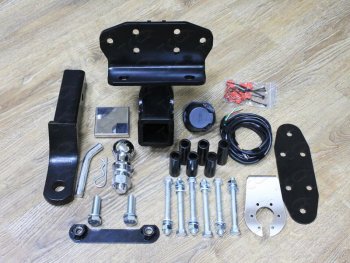 Фаркоп (тягово-сцепное устройство) TCC Toyota Land Cruiser  200 (2015-2021) 2-ой рестайлинг (оцинкованный, шар Е нержавейка)