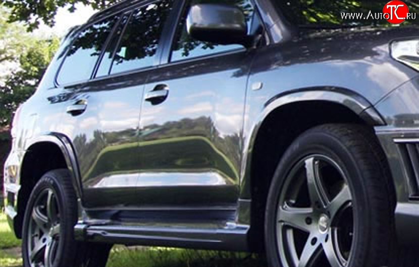 18 449 р. Накладки на колёсные арки Wald Black Bison Toyota Land Cruiser 200 дорестайлинг (2007-2012) (Неокрашенные)  с доставкой в г. Кемерово