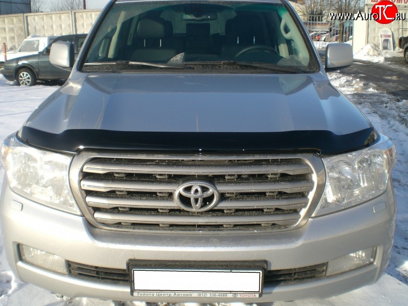 3 689 р. Дефлектор капота NovLine  Toyota Land Cruiser  200 (2007-2012) дорестайлинг  с доставкой в г. Кемерово