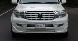 11 949 р. Накладка на передний бампер BRANEW Toyota Land Cruiser 200 дорестайлинг (2007-2012) (Неокрашенная)  с доставкой в г. Кемерово. Увеличить фотографию 2