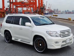 11 949 р. Накладка на передний бампер BRANEW Toyota Land Cruiser 200 дорестайлинг (2007-2012) (Неокрашенная)  с доставкой в г. Кемерово. Увеличить фотографию 4
