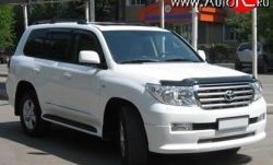 17 299 р. Накладка Goldman на передний бампер Toyota Land Cruiser 200 дорестайлинг (2007-2012) (Неокрашенная)  с доставкой в г. Кемерово. Увеличить фотографию 2