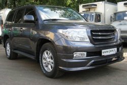 16 649 р. Накладка на передний бампер JAOS Toyota Land Cruiser 200 дорестайлинг (2007-2012) (Неокрашенная)  с доставкой в г. Кемерово. Увеличить фотографию 3