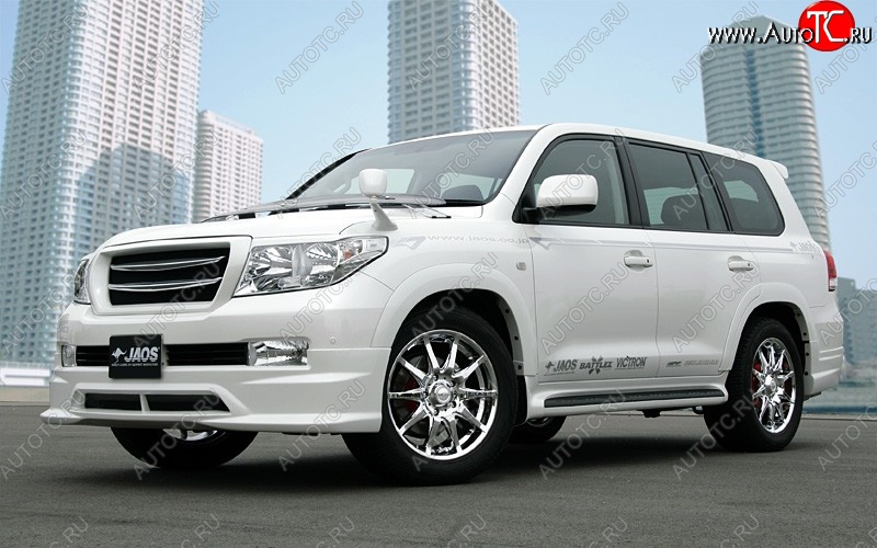 16 649 р. Накладка на передний бампер JAOS Toyota Land Cruiser 200 дорестайлинг (2007-2012) (Неокрашенная)  с доставкой в г. Кемерово