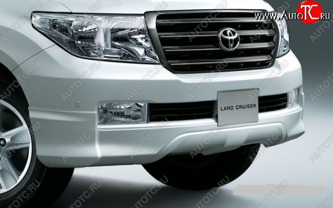 9 299 р. Накладка на передний бампер ORIGINAL Toyota Land Cruiser 200 дорестайлинг (2007-2012) (Неокрашенная)  с доставкой в г. Кемерово