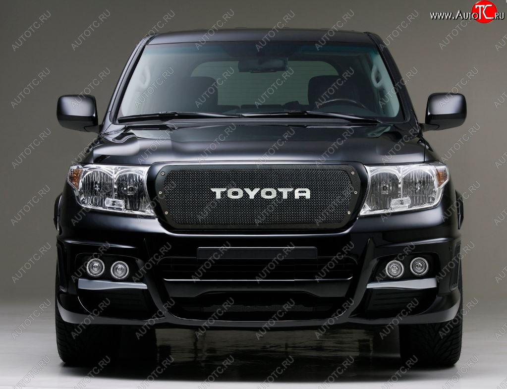 17 699 р. Решетка радиатора CrTuning Toyota Land Cruiser 200 1-ый рестайлинг (2012-2015) (С надписью TOYOTA)  с доставкой в г. Кемерово