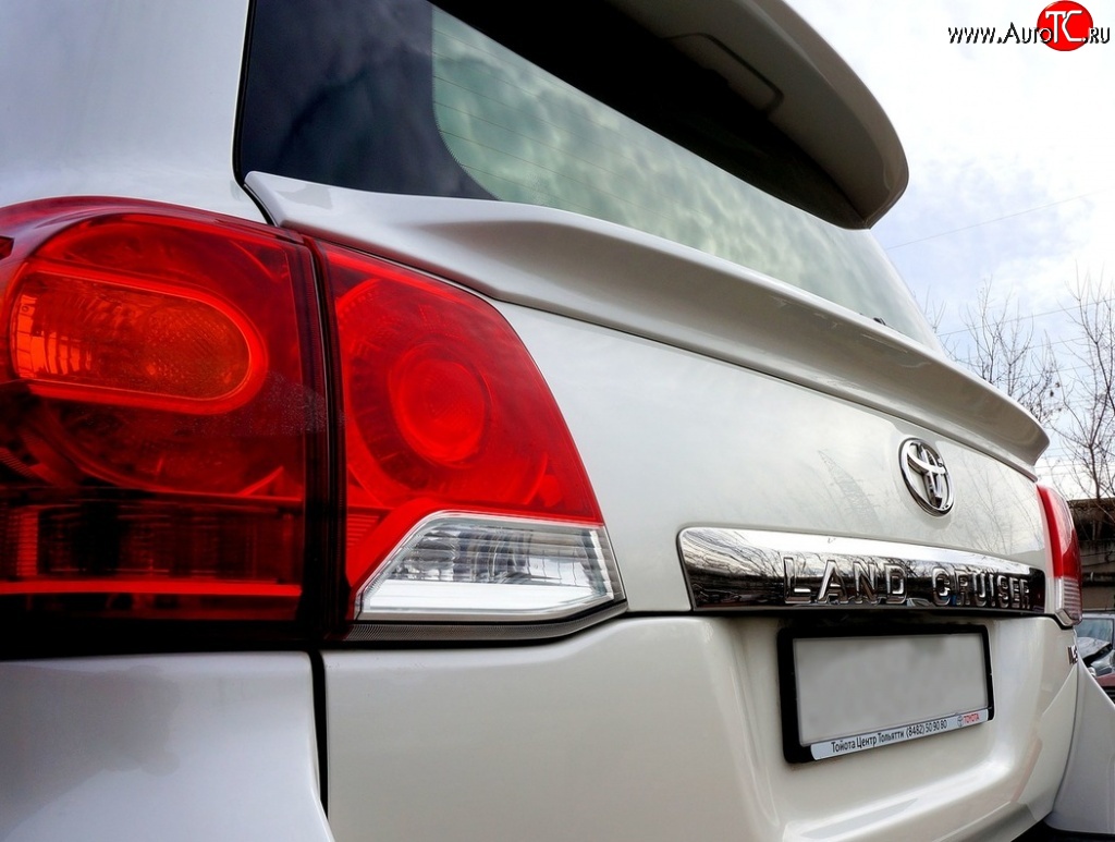 12 099 р. Спойлер Style  Toyota Land Cruiser  200 (2007-2012) дорестайлинг (Неокрашенный)  с доставкой в г. Кемерово