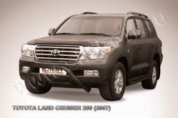 Кенгурятник d76 низкий широкий мини Toyota Land Cruiser  200 (2007-2012) дорестайлинг