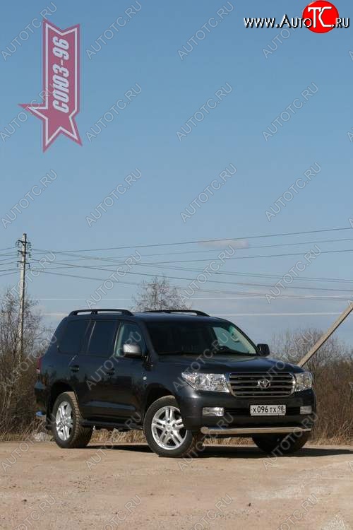 45 449 р. Защита переднего бампера Souz-96 (d89)  Toyota Land Cruiser  200 (2007-2012) дорестайлинг  с доставкой в г. Кемерово