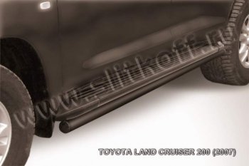 Защита штатного порога d57 Toyota Land Cruiser  200 (2007-2012) дорестайлинг