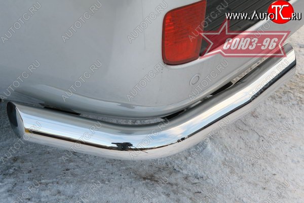 18 629 р. Защита заднего бампера Souz-96 (d76)  Toyota Land Cruiser  200 (2007-2012) дорестайлинг  с доставкой в г. Кемерово