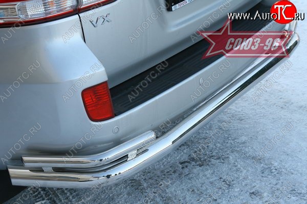 25 667 р. Защита заднего бампера Souz-96 (d76/42)  Toyota Land Cruiser  200 (2007-2012) дорестайлинг  с доставкой в г. Кемерово