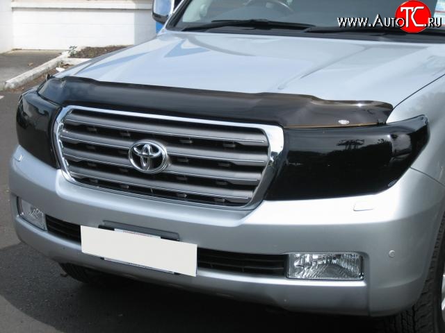 469 р. Темная защита передних фар Novline (2011 м.г.)  Toyota Land Cruiser  200 (2007-2012) дорестайлинг  с доставкой в г. Кемерово