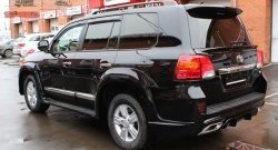 8 149 р. Накладка Wald Black Bison на заднюю дверь автомобиля Toyota Land Cruiser 200 дорестайлинг (2007-2012) (Большая накладка)  с доставкой в г. Кемерово. Увеличить фотографию 6