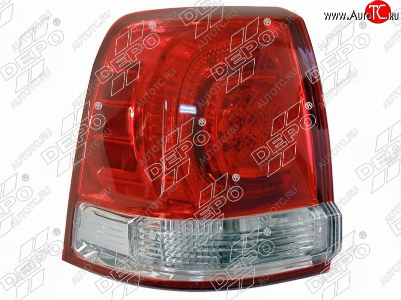 8 799 р. Левый фонарь DEPO Toyota Land Cruiser 200 дорестайлинг (2007-2012)  с доставкой в г. Кемерово
