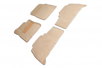 Коврики в салон SEINTEX 3D ВОРС (комплект) Toyota Land Cruiser  200 (2007-2012) дорестайлинг (Цвет: бежевый)