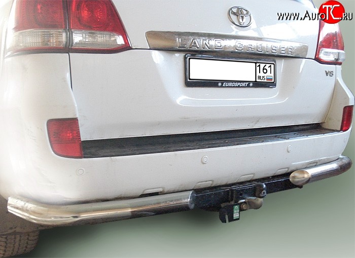 10 999 р. Фаркоп Лидер Плюс (до 2000 кг)  Toyota Land Cruiser  200 (2007-2012) дорестайлинг (Без электропакета)  с доставкой в г. Кемерово