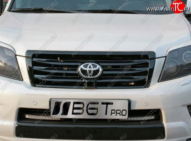 7 499 р. Решётка радиатора ELFORD Style (под камеру)  Toyota Land Cruiser Prado  J150 (2009-2013) дорестайлинг (Неокрашенная)  с доставкой в г. Кемерово