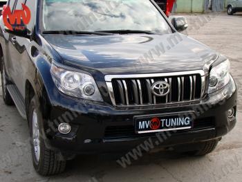 1 599 р. Реснички на фары JAOS  Toyota Land Cruiser Prado  J150 (2009-2013) дорестайлинг (Неокрашенные)  с доставкой в г. Кемерово. Увеличить фотографию 5