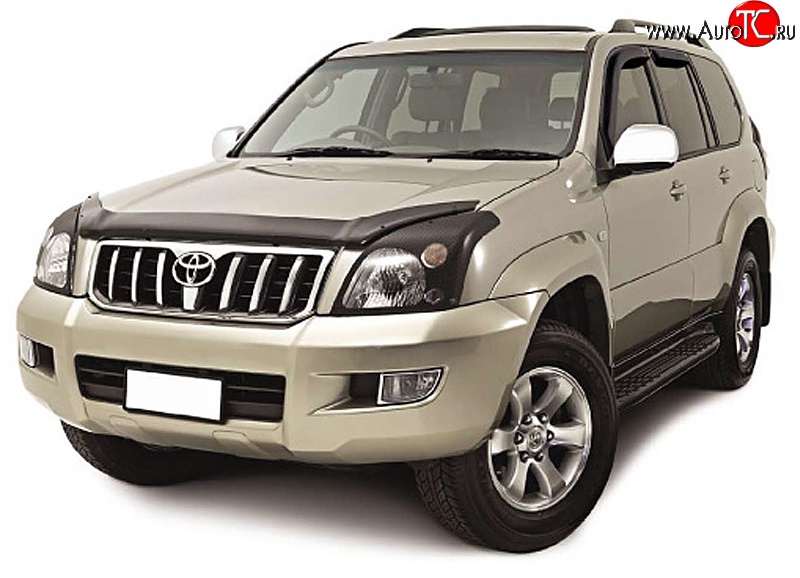 3 689 р. Дефлектор капота NovLine  Toyota Land Cruiser Prado  J150 (2009-2013) дорестайлинг  с доставкой в г. Кемерово