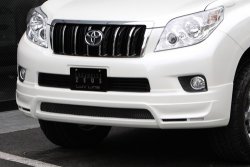 12 799 р. Накладка на передний бампер Mz SPEED Toyota Land Cruiser Prado J150 дорестайлинг (2009-2013) (Неокрашенная)  с доставкой в г. Кемерово. Увеличить фотографию 3