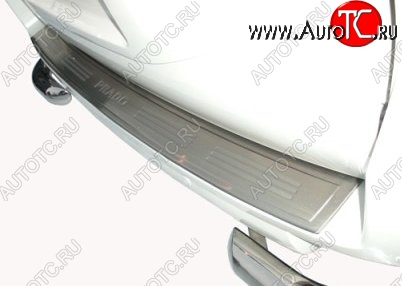 9 199 р. Защитная накладка на задний бампер СТ Toyota Land Cruiser Prado J150 дорестайлинг (2009-2013)  с доставкой в г. Кемерово