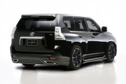 15 349 р. Накладка на задний бампер WALD BLACK BISON Toyota Land Cruiser Prado J150 дорестайлинг (2009-2013) (Неокрашенная)  с доставкой в г. Кемерово. Увеличить фотографию 2