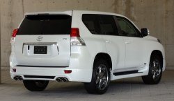 14 099 р. Пластиковые пороги Mz SPEED Toyota Land Cruiser Prado J150 дорестайлинг (2009-2013)  с доставкой в г. Кемерово. Увеличить фотографию 2