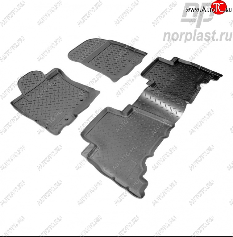 2 969 р. Комплект ковриков в салон Norplast  Toyota Land Cruiser Prado  J150 (2009-2013) дорестайлинг  с доставкой в г. Кемерово