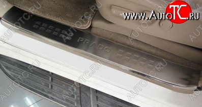 5 649 р. Накладки на порожки автомобиля CT v1 Toyota Land Cruiser Prado J150 дорестайлинг (2009-2013)  с доставкой в г. Кемерово