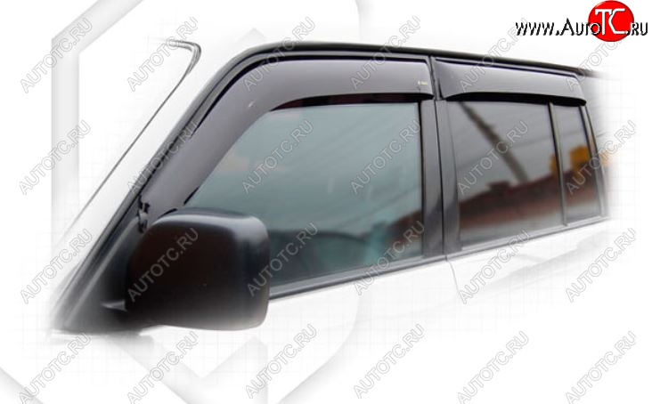 2 079 р. Дефлектора окон (J90W, J95W) CA-Plastiс Toyota Land Cruiser 90 (1996-2000) (Classic полупрозрачный, Без хром.молдинга)  с доставкой в г. Кемерово