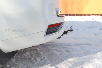 16 519 р. Фаркоп Petroil Tuning (съемный квадрат)  Toyota Land Cruiser  J300 (2021-2025) дорестайлинг (с нержавеющей накладкой)  с доставкой в г. Кемерово. Увеличить фотографию 3